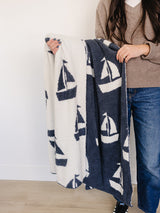 Sailboat Plush Blanket