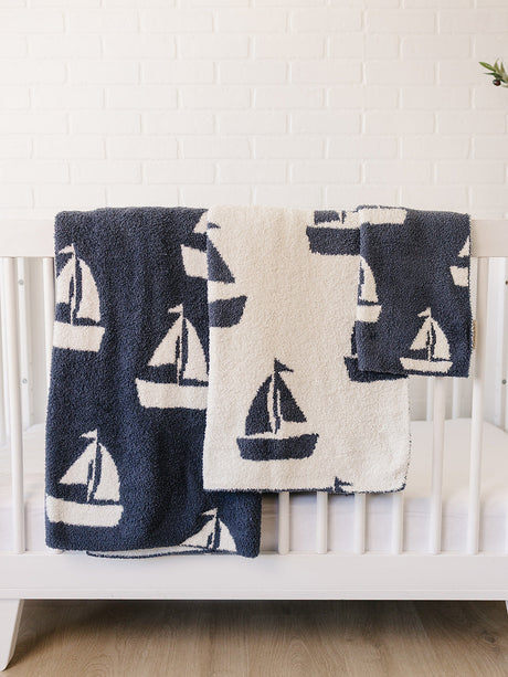 Sailboat Plush Blanket