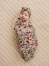 Desert Floral Ribbed Bamboo Stretch Swaddle