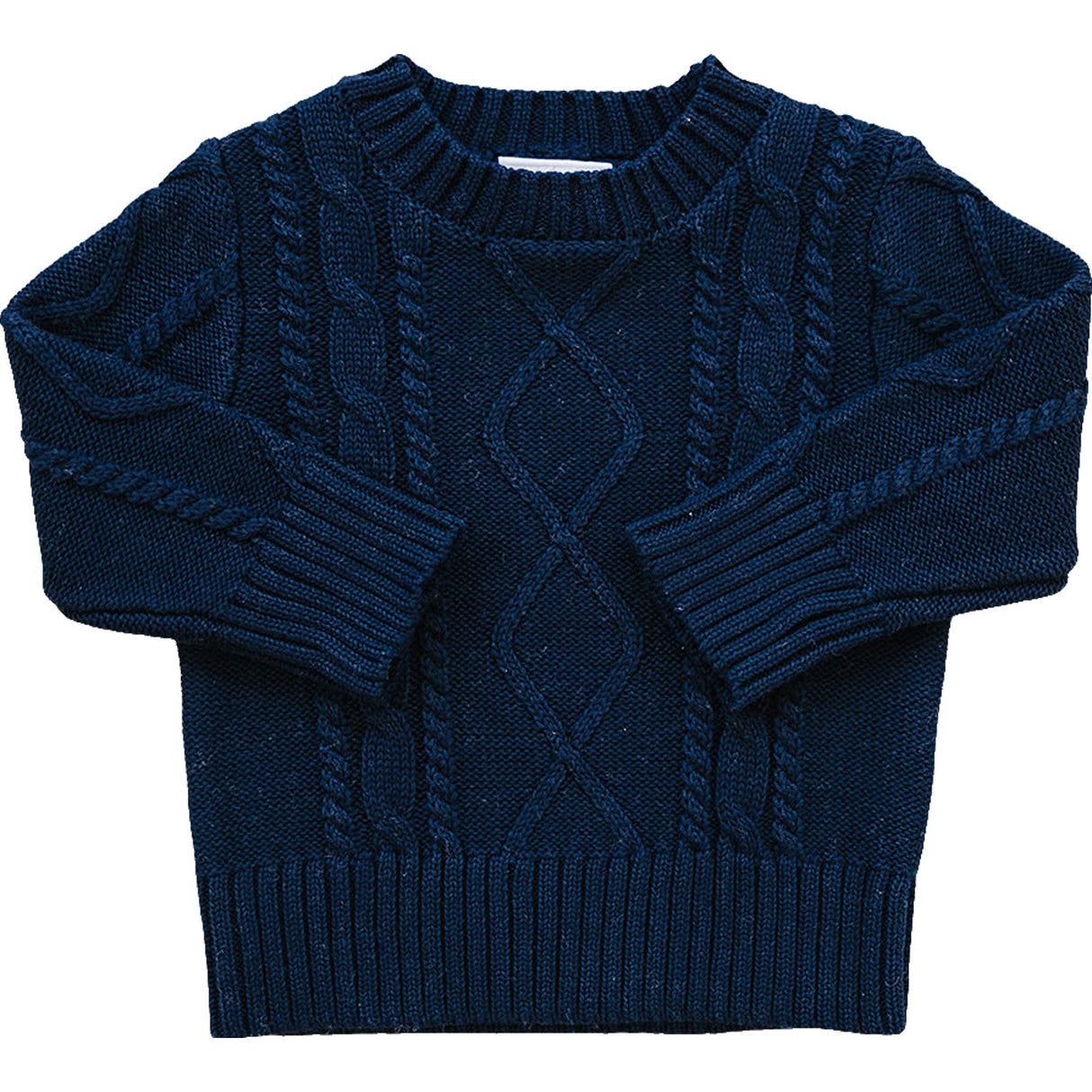 Navy Cable Knit Sweater - HoneyBug 