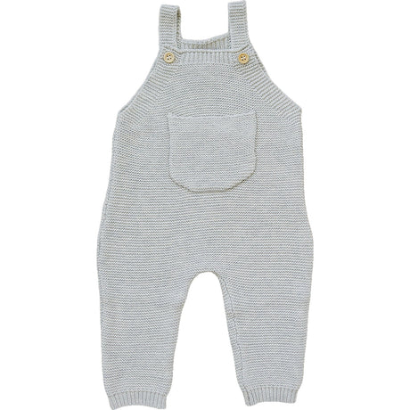 Grey Knit Overalls - HoneyBug 