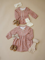 Vintage Pink Floral Dress - HoneyBug 