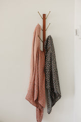 Vintage Pink Floral Muslin Swaddle Blanket - HoneyBug 