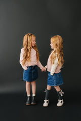 Dark Wash Denim Skirt