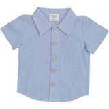 Blue Stripe Button Up Pocket Shirt