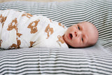 Teddy Bear Swaddle Blanket - HoneyBug 
