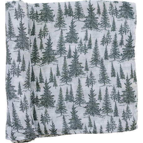 Forest Muslin Swaddle Blanket - HoneyBug 