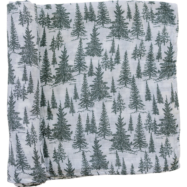 Forest Muslin Swaddle Blanket - HoneyBug 
