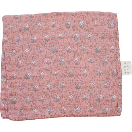 Vintage Pink Floral Muslin Burp Cloth - HoneyBug 