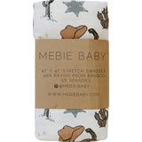 Outlaw Cowboy Ribbed Bamboo Stretch Swaddle - HoneyBug 