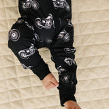 Bamboo Zip Romper | Born to Ride Black