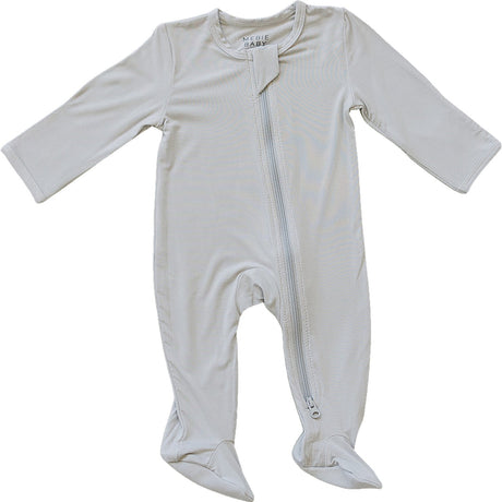 Stone Bamboo Footed Zipper - HoneyBug 