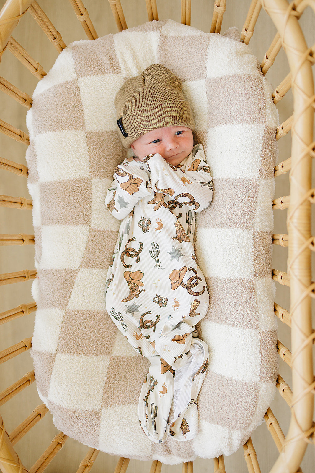 Outlaw Cowboy Ribbed Bamboo Knot Gown - HoneyBug 