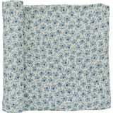Blue Blossom Muslin Swaddle Blanket - HoneyBug 