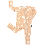 ZIP ROMPER - Rainbow Ribbed - HoneyBug 