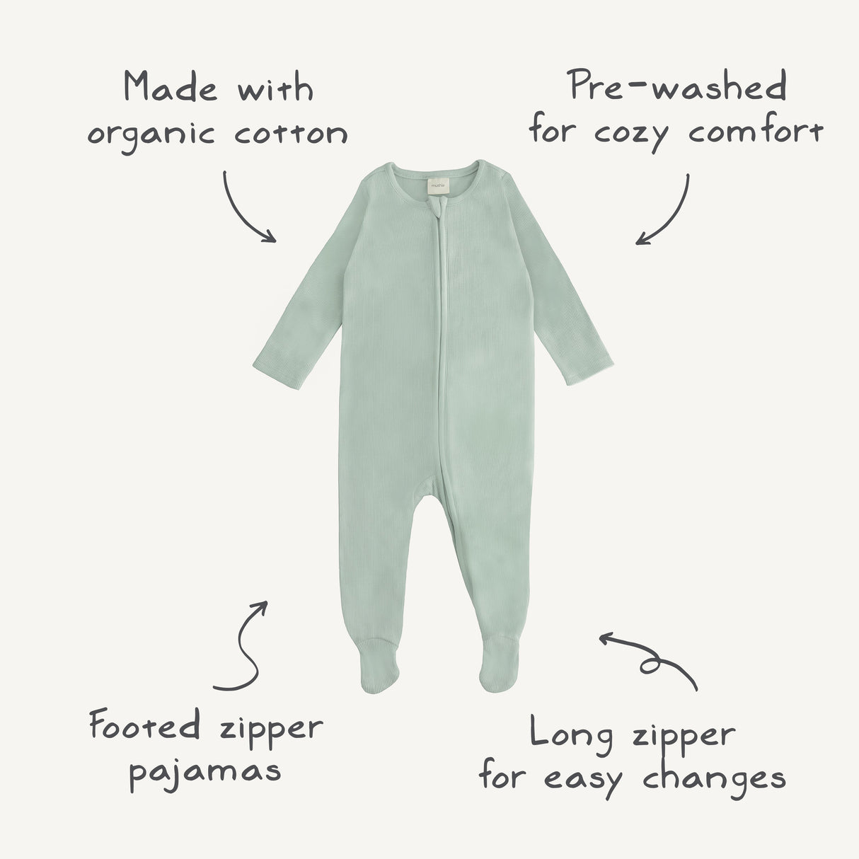 Zipper Pajama - Blush