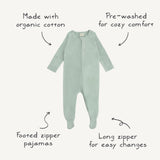 Zipper Pajama - Blush