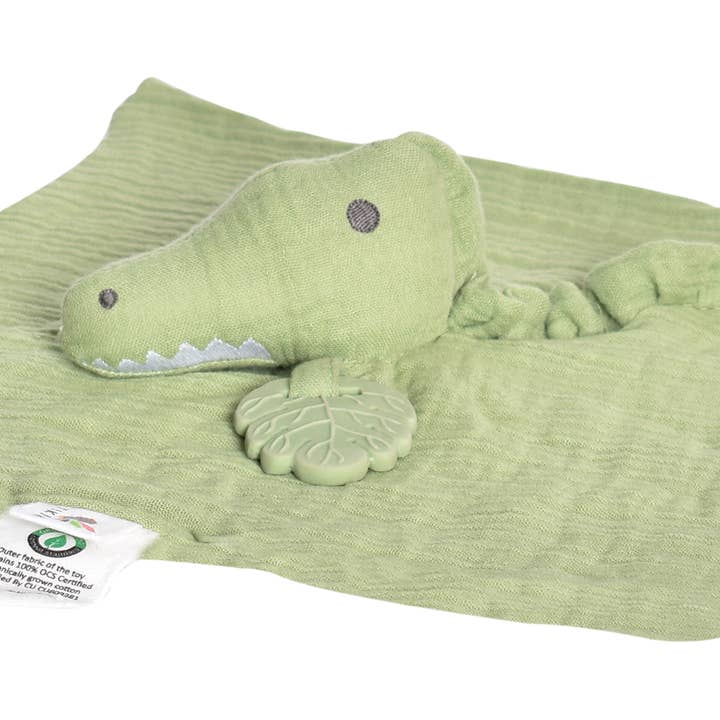 Safari Organic Comforter - Crocodile - HoneyBug 