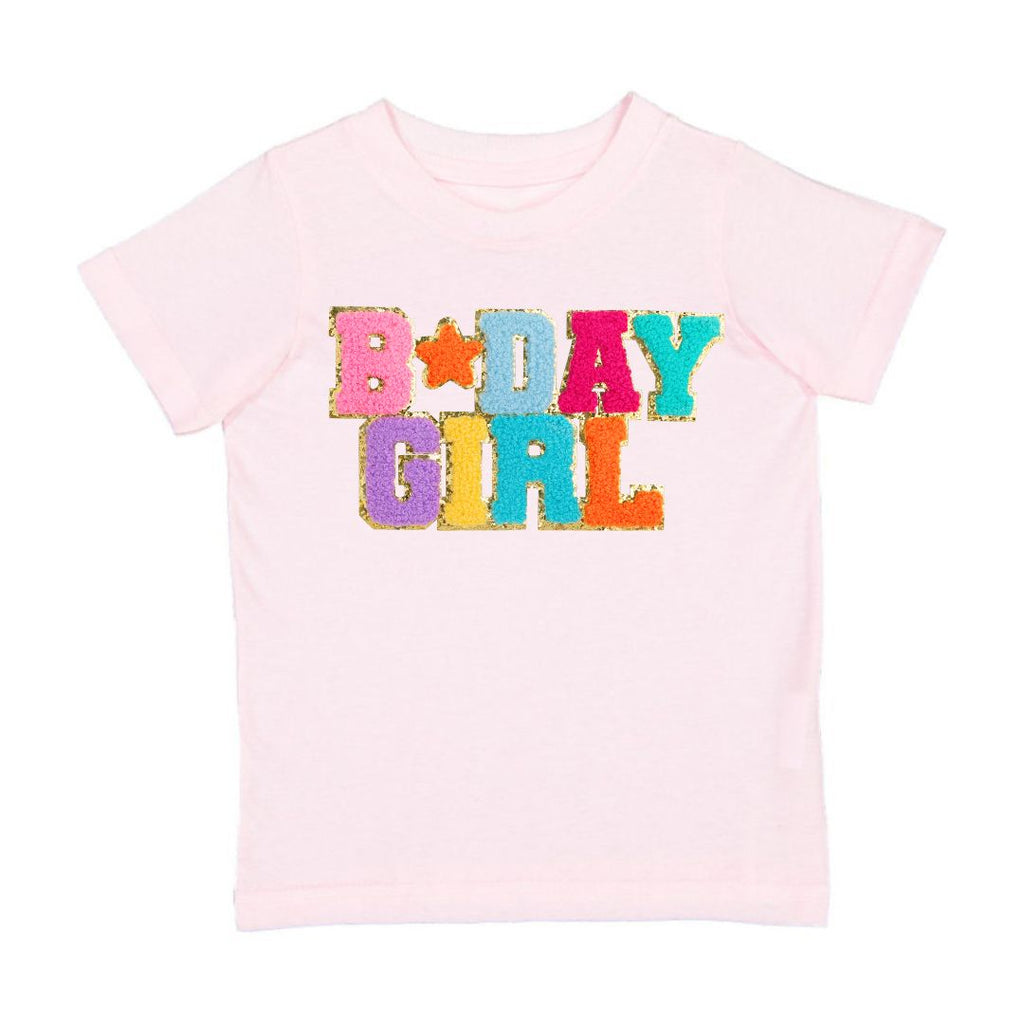Birthday Girl Patch Short Sleeve T-Shirt - Ballet - HoneyBug 
