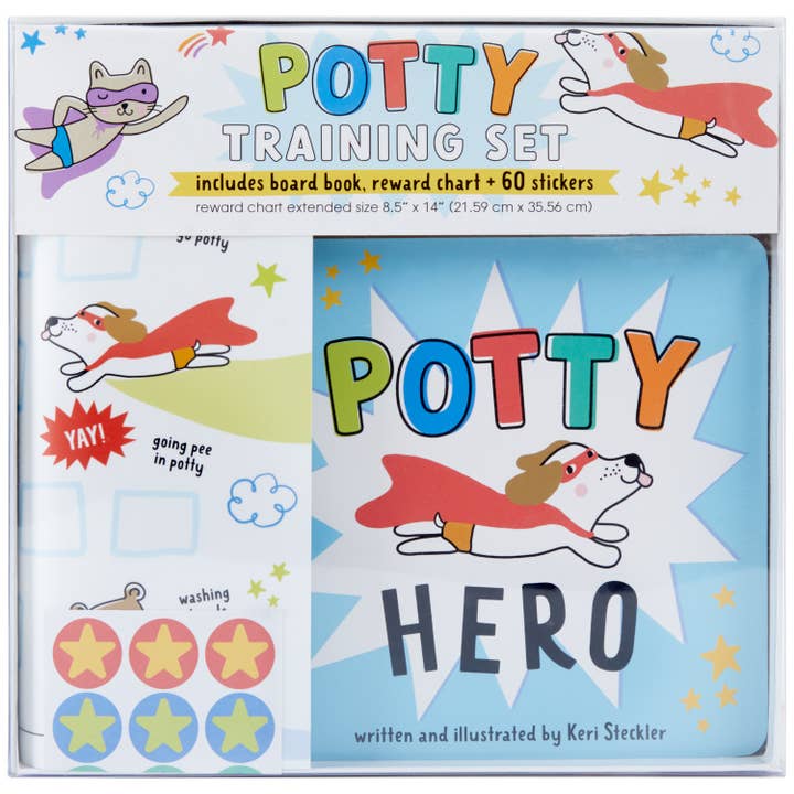 Potty Hero Board Book Set - HoneyBug 
