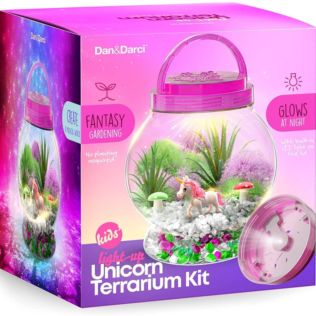 Light-Up Unicorn Terrarium Kit - HoneyBug 