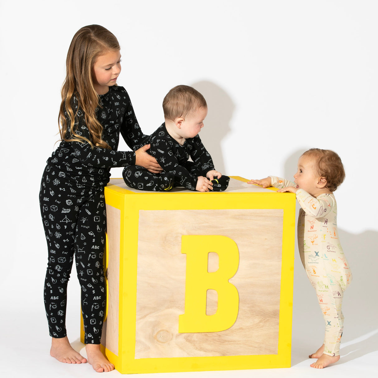 Dino ABC Bamboo Convertible Footie - HoneyBug 