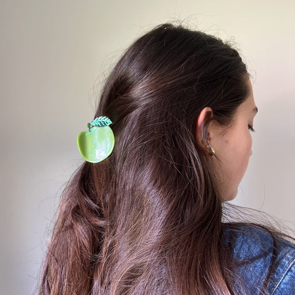 Apple Hair Claw Clip - HoneyBug 