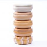 Groovy Swirl Tin: Amber + Ginger + Jasmine 14 oz Candle - HoneyBug 