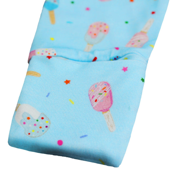 Aqua Popsicles Long Sleeve Pajama Set (0-24m) - HoneyBug 