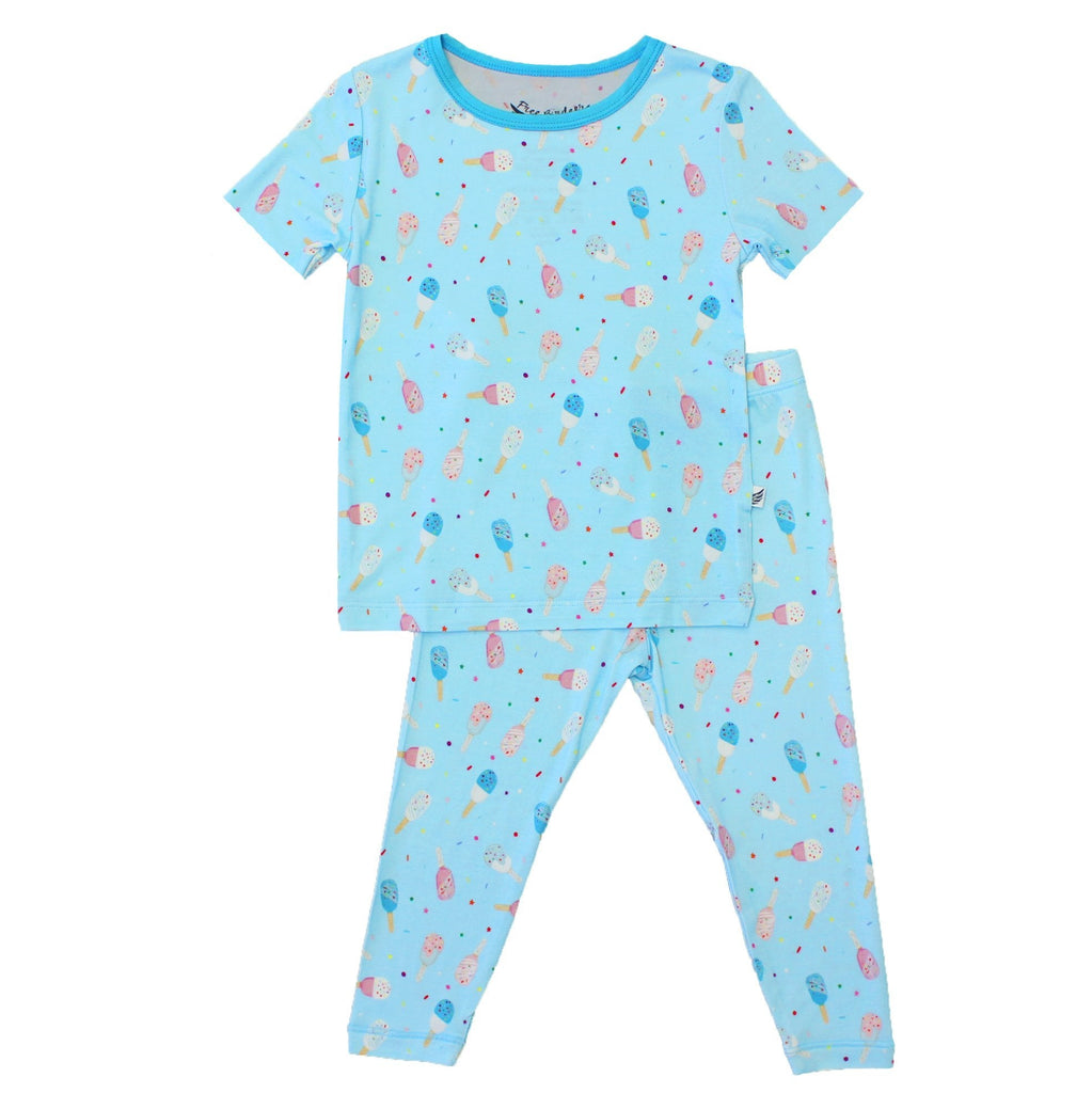 Aqua Popsicles Short Sleeve Pajama Set (0-24m) - HoneyBug 