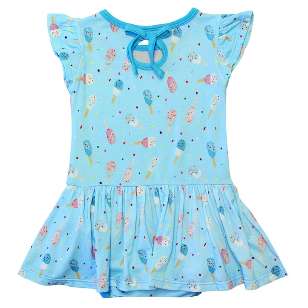 Aqua Popsicles Twirling Bodysuit Dress (3-24m) - HoneyBug 