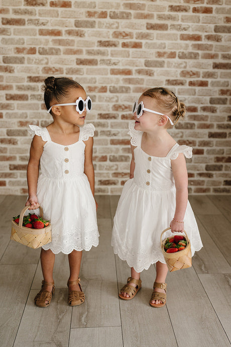 White Eyelet Dress