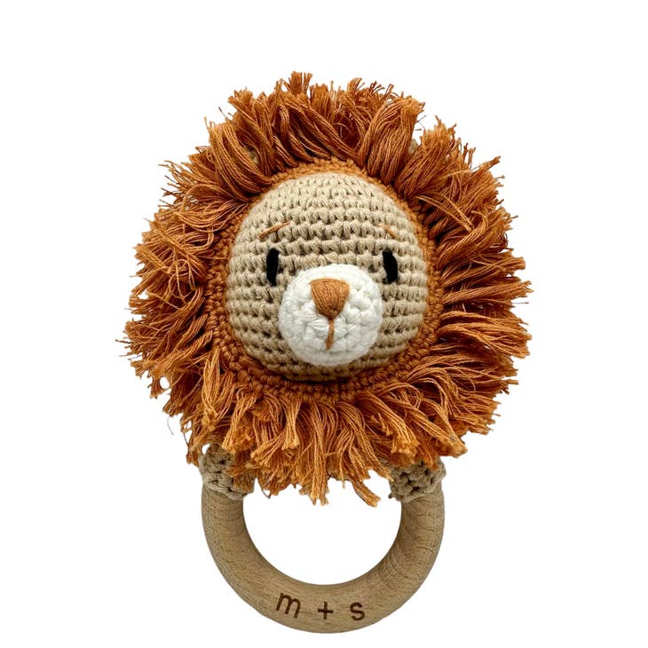 Lion Crochet Rattle - HoneyBug 