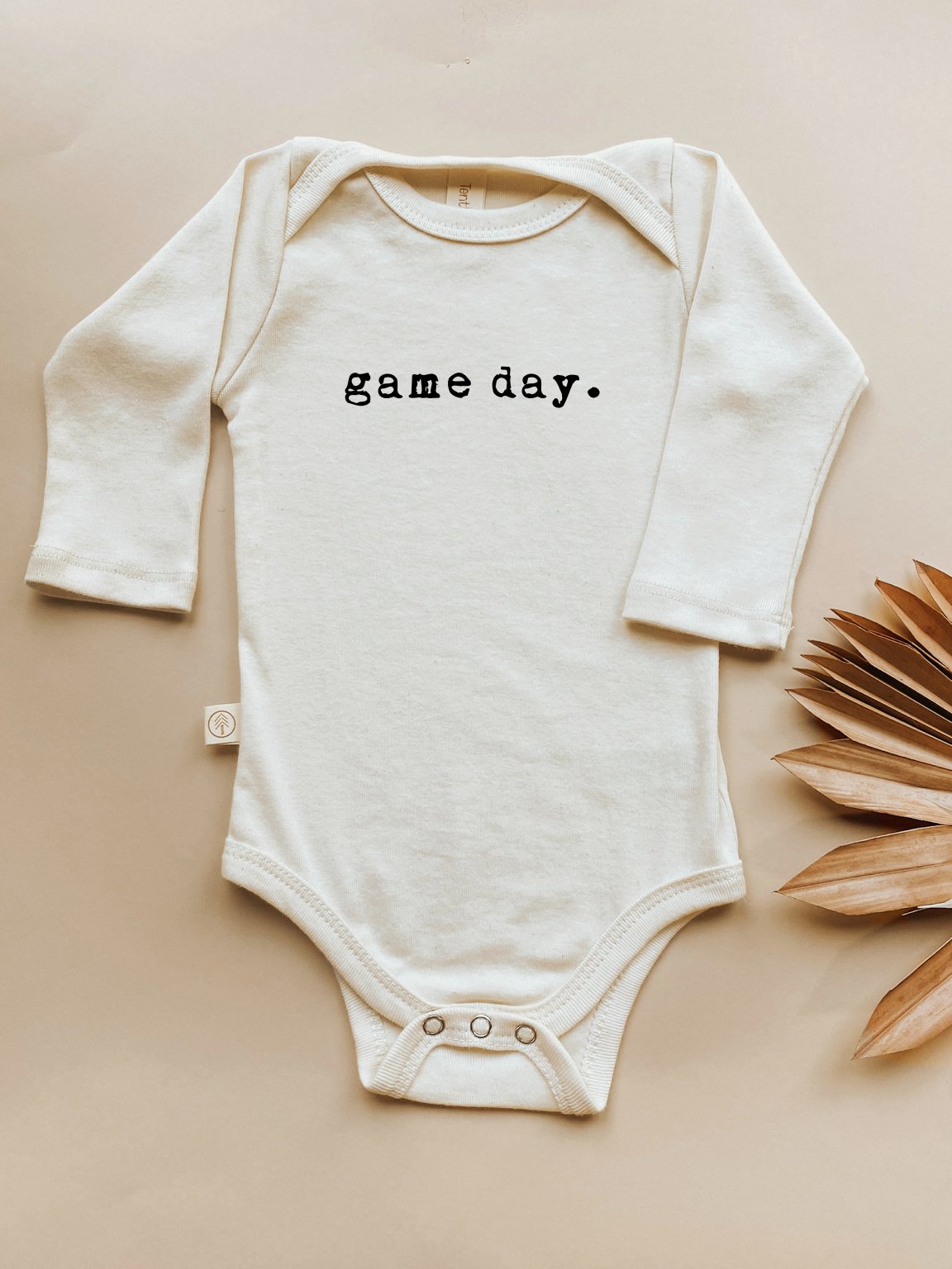 Game Day Organic Cotton Baby Bodysuit Long Sleeve - HoneyBug 