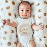 Bamboo Muslin Swaddle Blanket - Cookie Craze - HoneyBug 