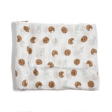Bamboo Muslin Swaddle Blanket in Baby Ballers - HoneyBug 