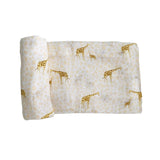 Bamboo Muslin Swaddle Blanket in Baby Ballers - HoneyBug 