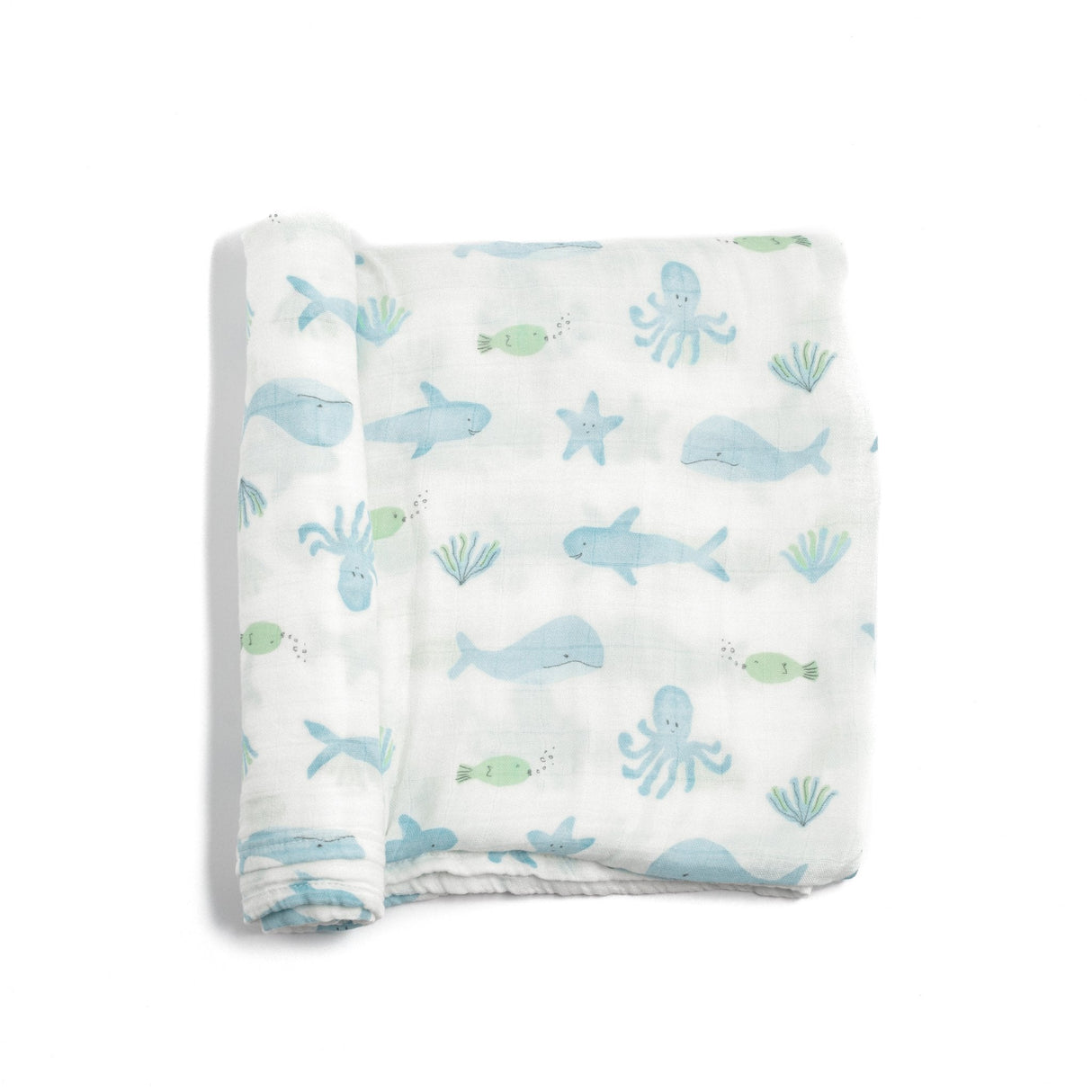 Bamboo Muslin Swaddle Blanket in Busy Bees - HoneyBug 