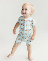 Bamboo Shorty Romper | Retro Beach - HoneyBug 