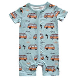 Bamboo Shorty Romper | Retro Beach - HoneyBug 