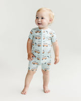 Bamboo Shorty Romper | Retro Beach - HoneyBug 