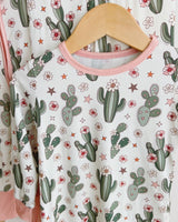 Bamboo Two Piece Set | Cactus Flowers - HoneyBug 