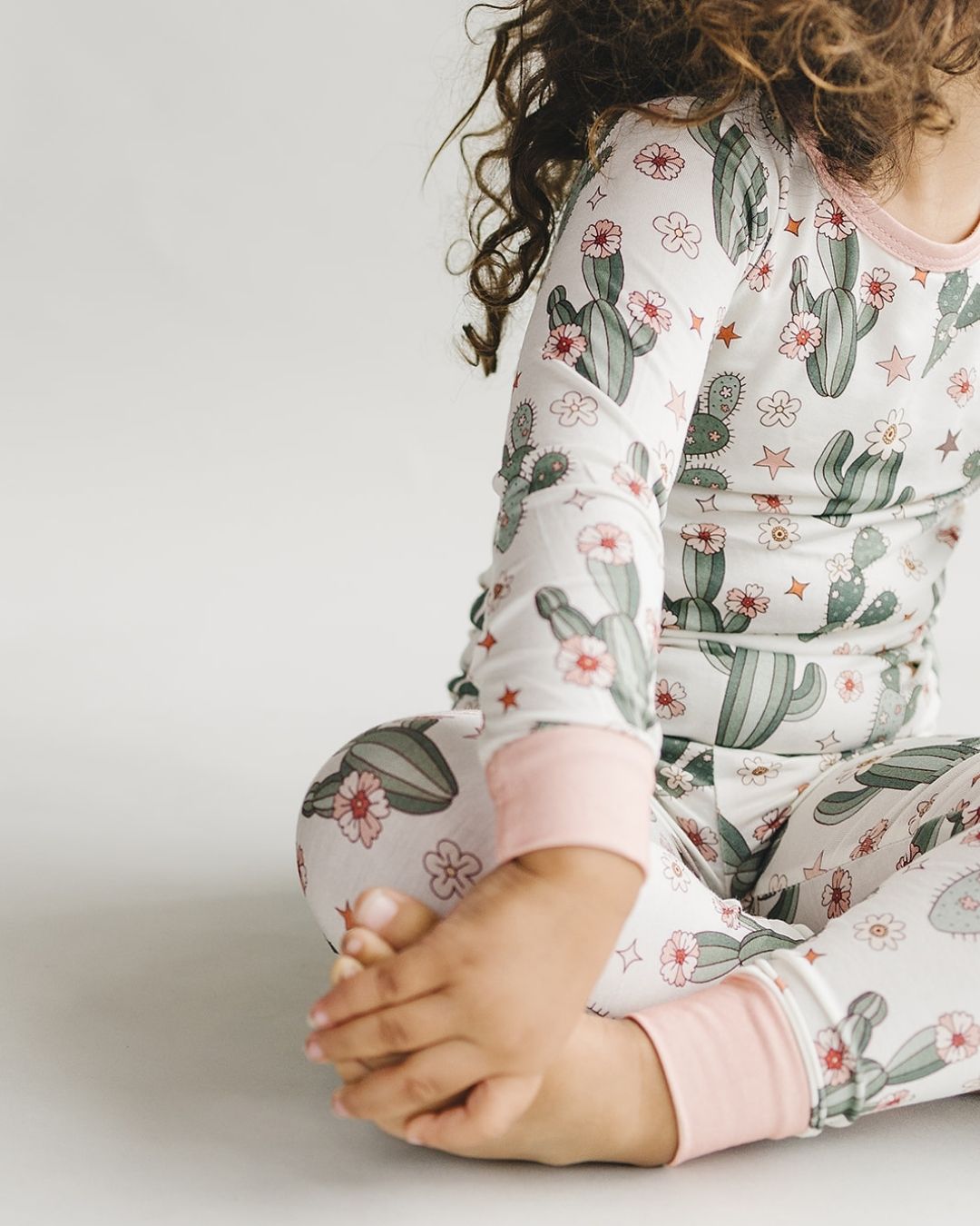 Bamboo Two Piece Set | Cactus Flowers - HoneyBug 