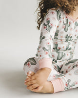 Bamboo Two Piece Set | Cactus Flowers - HoneyBug 