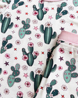 Bamboo Two Piece Shorts Set | Cactus Flowers - HoneyBug 