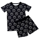 Bamboo Two Piece Shorts Set | Electric Smiley - HoneyBug 