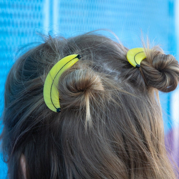 Banana Hair Clip Set - HoneyBug 