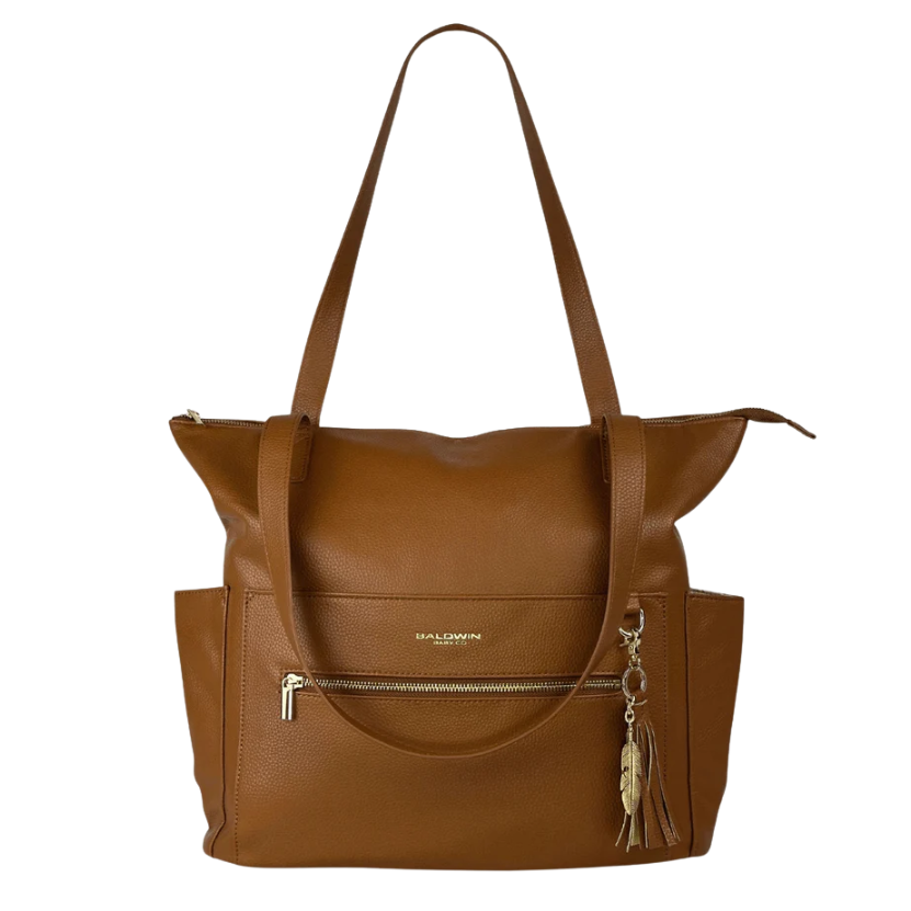 The Lillian Diaper Bag - Cognac