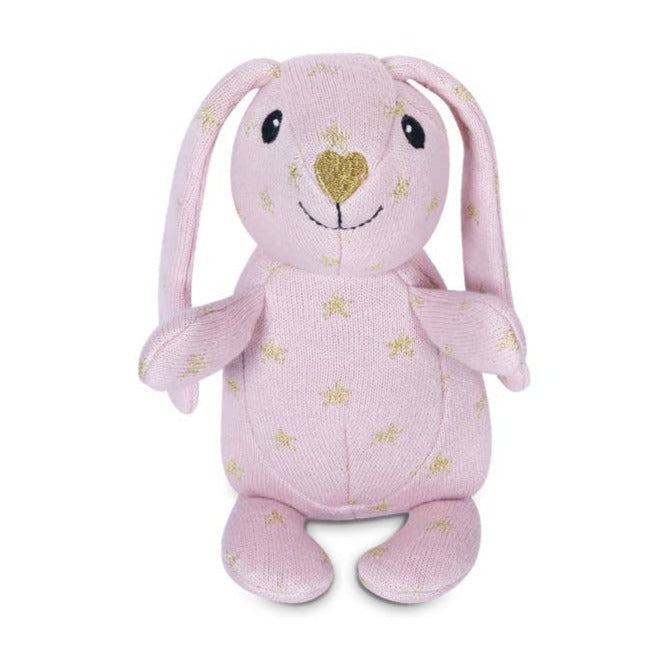 Organic Knit Patterned Bunny - Sparkle - HoneyBug 