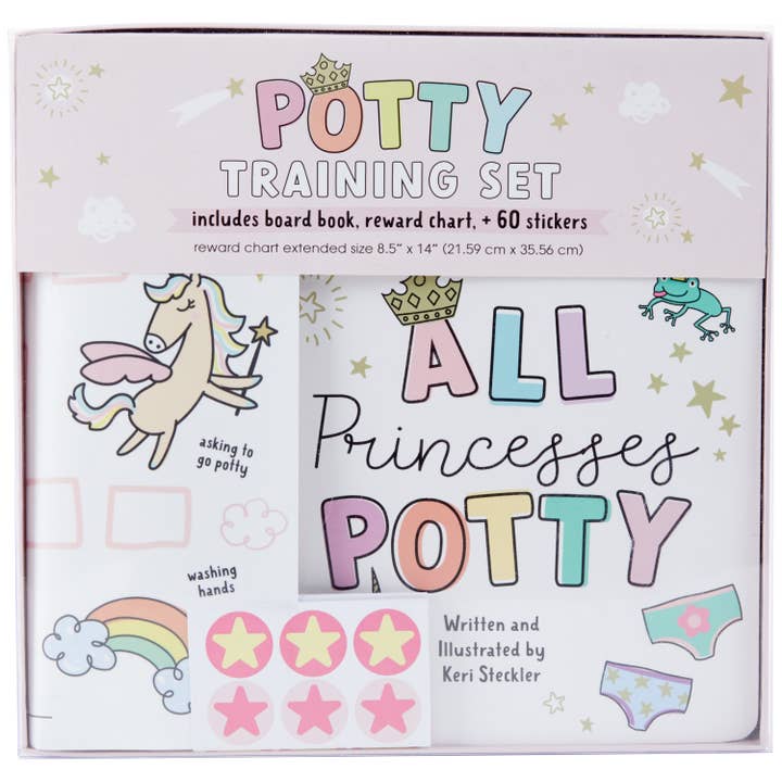 Potty Princess Board Book Set - HoneyBug 